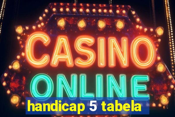 handicap 5 tabela